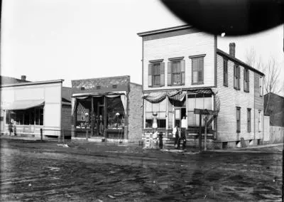 historical photo of downtown Genoa