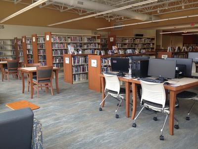 Computer Terminals in library